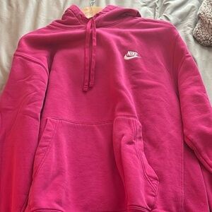 Pink Nike hoodie